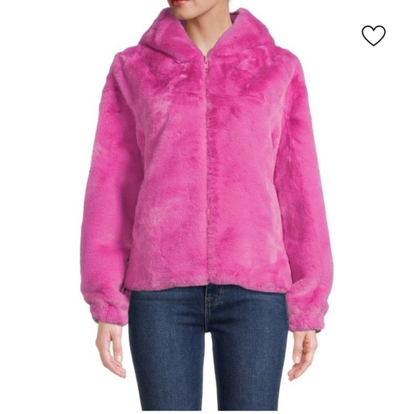 Apparis Women’s Pink Faux Fur Coat NWT - Picture 1 of 6